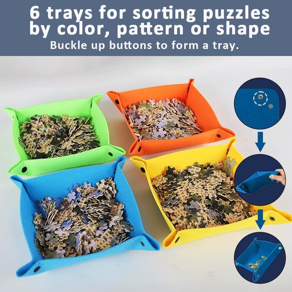 Jigsaw Board with Sorting Trays