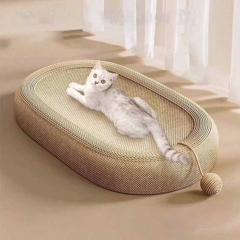 Oval Cat Scratcher Bed