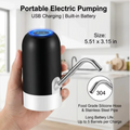 Rechargeable Water Bottle Pump