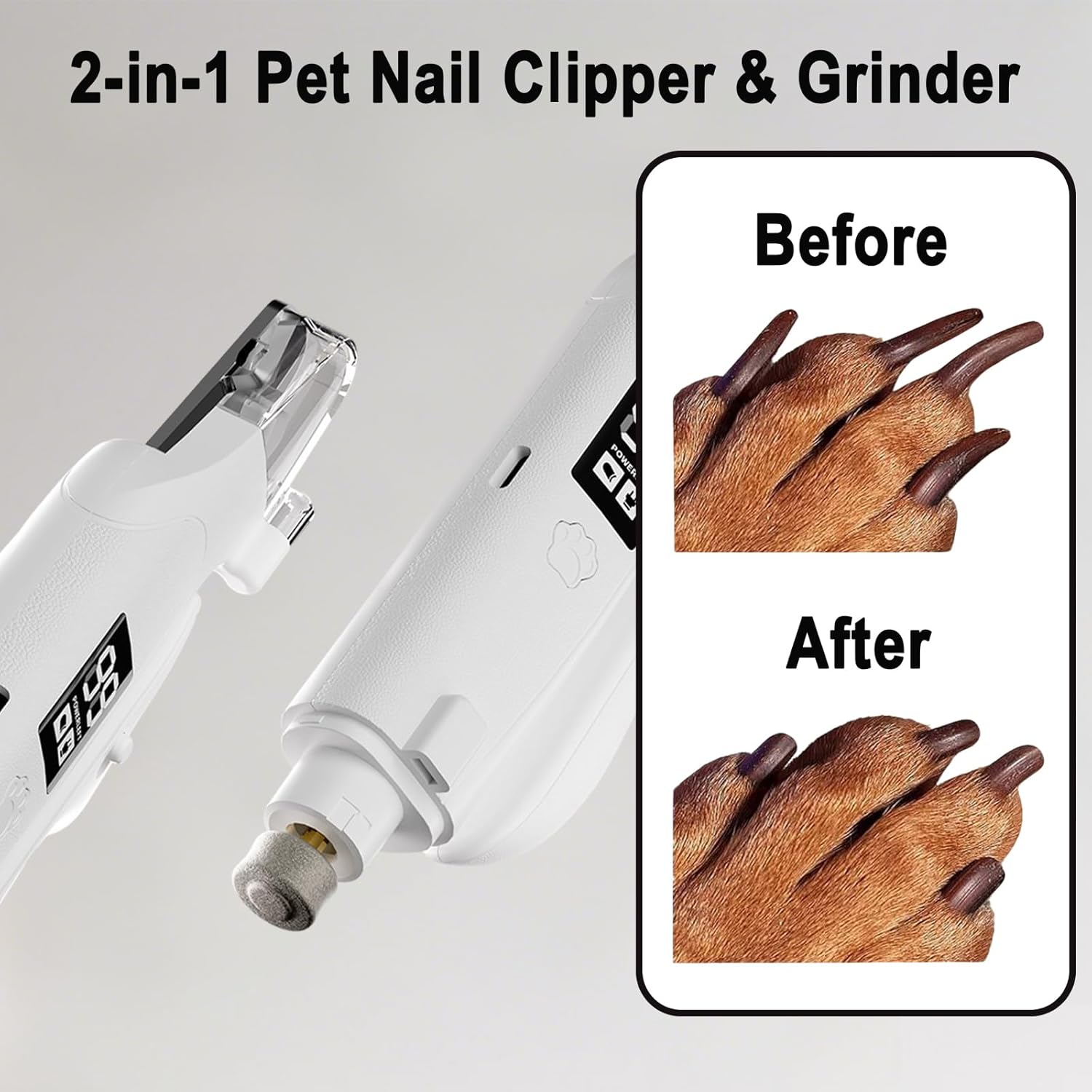 LED Pet Nail Grinder & Clipper